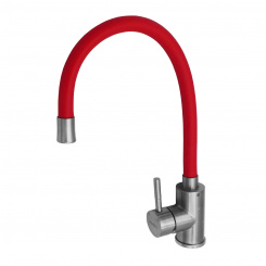 Кухонный смеситель 8105 Аура Red с гибким полимерным изливом Кухонный смеситель 8105 Аура Red с гибким полимерным изливом