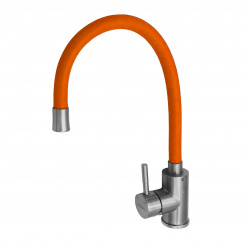 Кухонный смеситель 8105 Аура Orange с гибким полимерным изливом Кухонный смеситель 8105 Аура Orange с гибким полимерным изливом