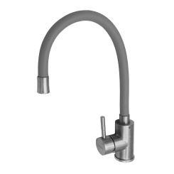 Кухонный смеситель 8105 Аура Light grey с гибким полимерным изливом Кухонный смеситель 8105 Аура Light grey с гибким полимерным изливом