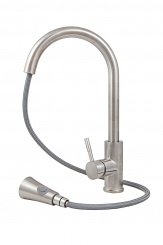 Кухонный смеситель 8110 Ахеллия Satin с выдвижным изливом Кухонный смеситель 8110 Ахеллия Satin с выдвижным изливом