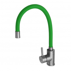 Кухонный смеситель 8105 Аура Green с гибким полимерным изливом Кухонный смеситель 8105 Аура Green с гибким полимерным изливом