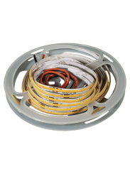 Лента X2, COB LED, IP20, 320LED/м, 3100K, 24В, 10Вт/м,  1000Лм/м, CRI>85, 5м*5мм, провод 2*0,35мм² L= 25см с двух сторон