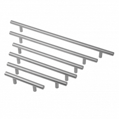 Ручка-рейлинг 8926 224MM SATIN CHROME ШИРОКАЯ EDSON
