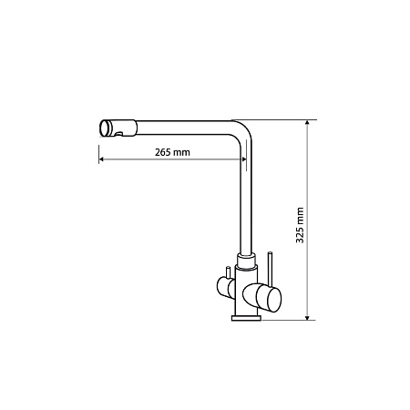 Кухонный смеситель 8201 Лорен Graphit для водопроводной и фильтрованной воды Кухонный смеситель 8201 Лорен Graphit для водопроводной и фильтрованной воды
