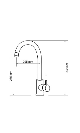 Кухонный смеситель 8105 Бергамо Pink Gold Кухонный смеситель 8105 Бергамо Pink Gold
