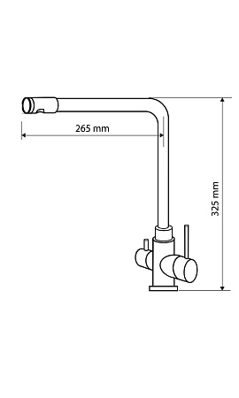 Кухонный смеситель 8201 Лорен Pink Gold для водопроводной и фильтрованной воды Кухонный смеситель 8201 Лорен Pink Gold для водопроводной и фильтрованной воды